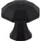 Jeffrey Alexander 1-1/4" Overall Length Matte Black Octagonal Wheeler Cabinet Knob 678MB - alternate 1